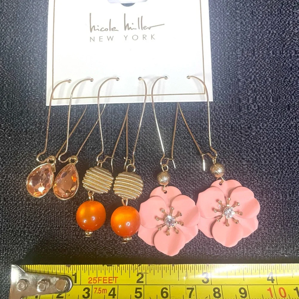 Nicole Miller New York dangle earrings